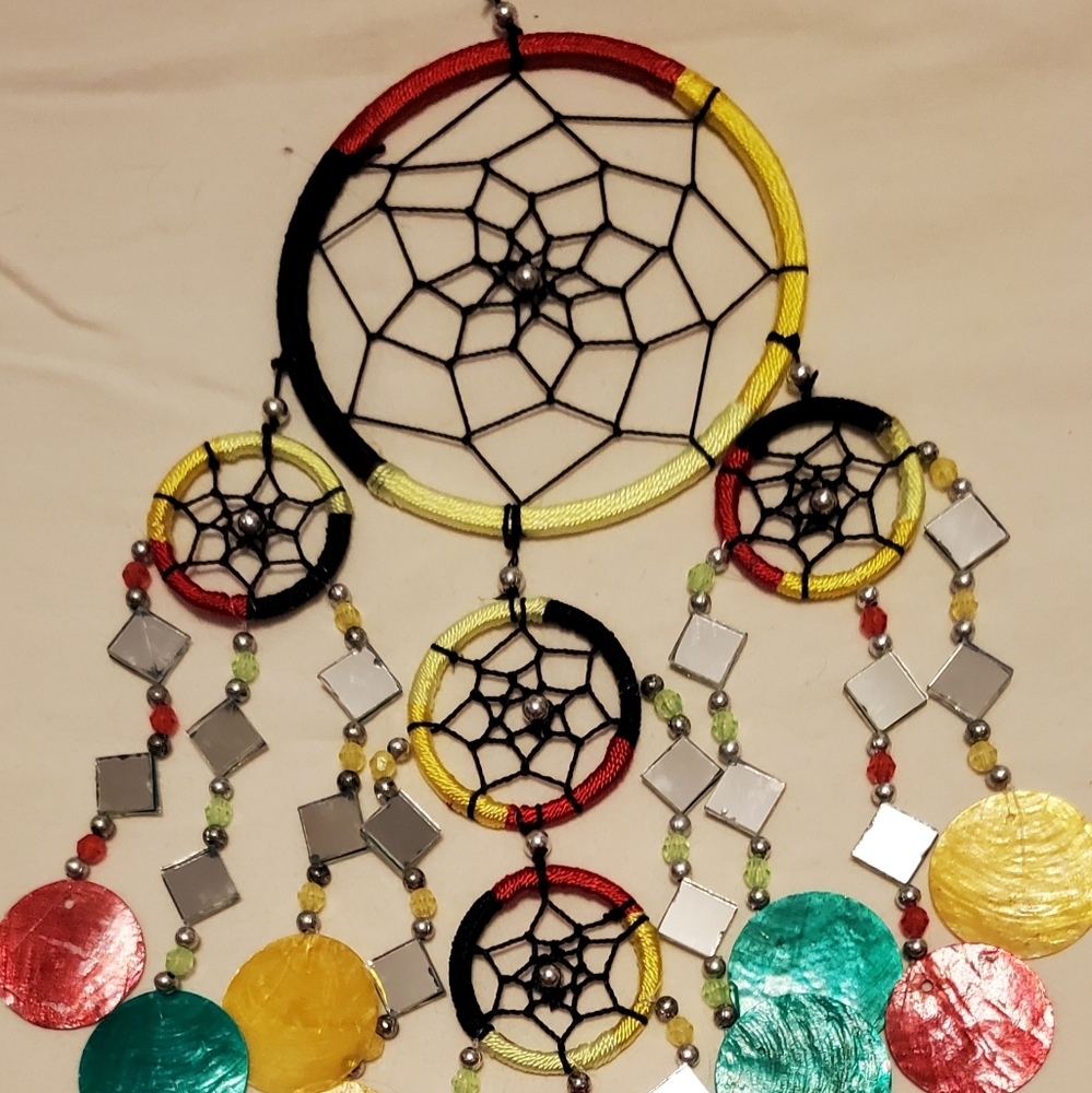 One set of dream catcher chimes
